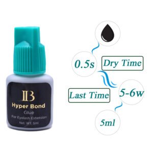 Korea Ibeauty Glue 0.5s Fast Drying IB Hyper Bond Glue 5ml Original Eyelash Extensions Strong Adhesive