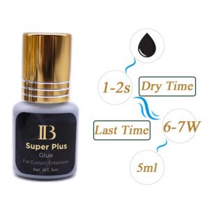 Ibeauty 5ml IB Super Plus Glue For Eyelash Extensions Gold Cap Original Korea Dry Fast Lash Glue Wholesale